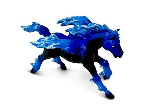 Cavallo Pyrois blu (mitologico)