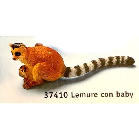 Lemure con cucciolo